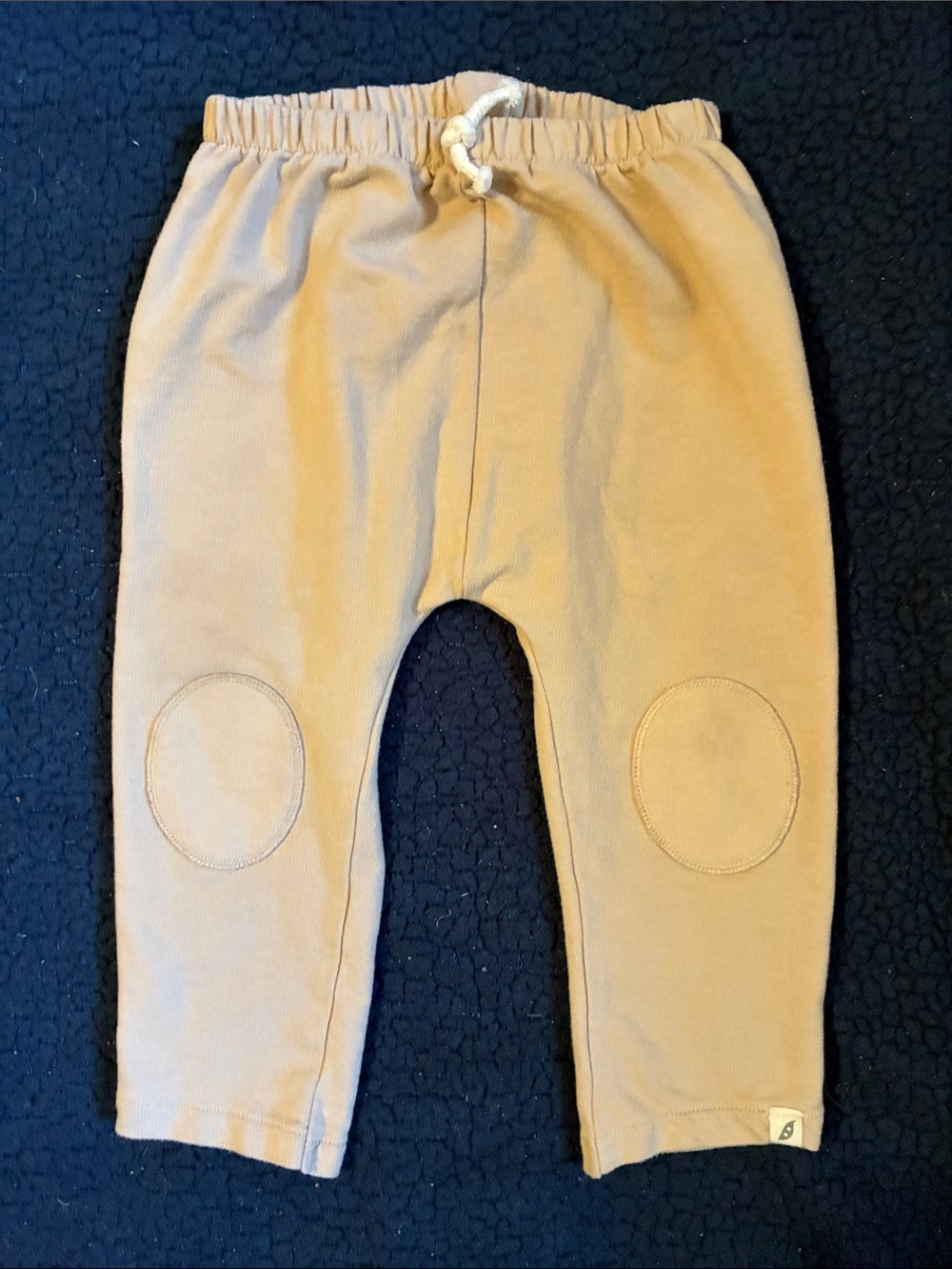 Easy peasy Kids Beige Jogger Pants with Knee Patches
